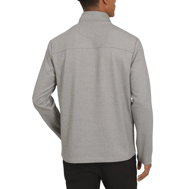 DKNY Men's Herringbone Quarter Zip