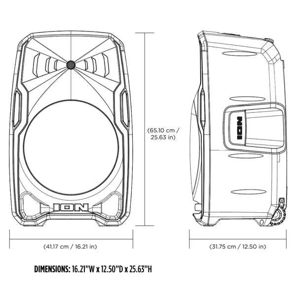 ION Audio Total PA Apex Battery-Powered PA Speaker with Wireless Microphone and Dynamic Lights