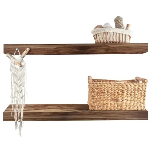 Floating Wood Shelf, 2-pack