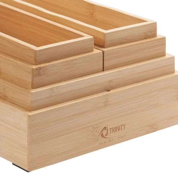 TRINITY 6-piece Bamboo Drawer Organizer