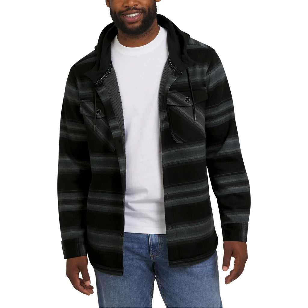 Quiksilver Mens Hooded Shirt Jacket