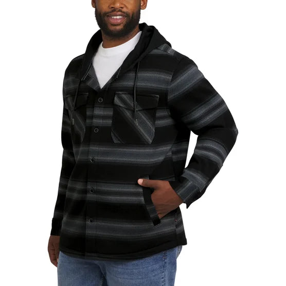 Quiksilver Mens Hooded Shirt Jacket