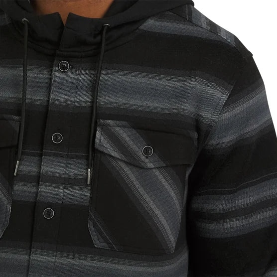 Quiksilver Mens Hooded Shirt Jacket