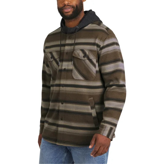 Quiksilver Mens Hooded Shirt Jacket