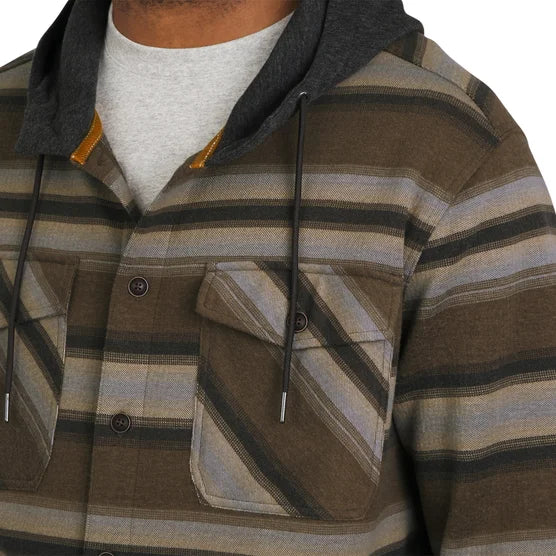 Quiksilver Mens Hooded Shirt Jacket