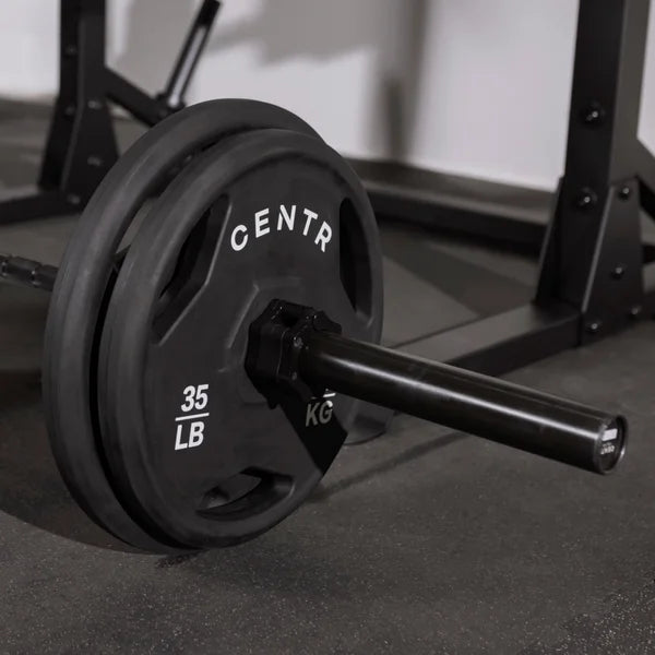 Centr by Inspire 300 lb. Rubber Olympic Weight Set with Bar