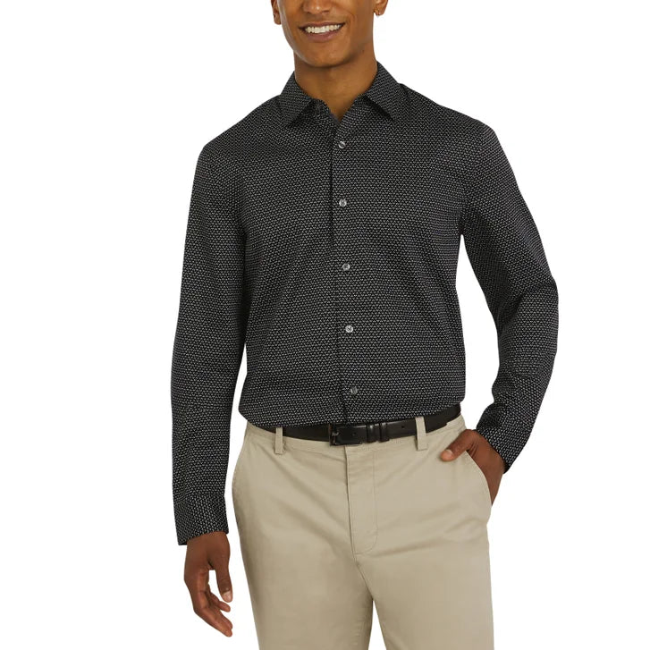 DKNY Men's Woven Button-Up Shirt