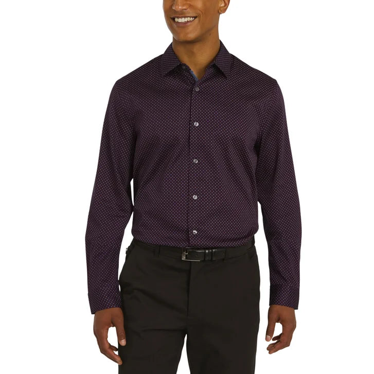 DKNY Men's Woven Button-Up Shirt