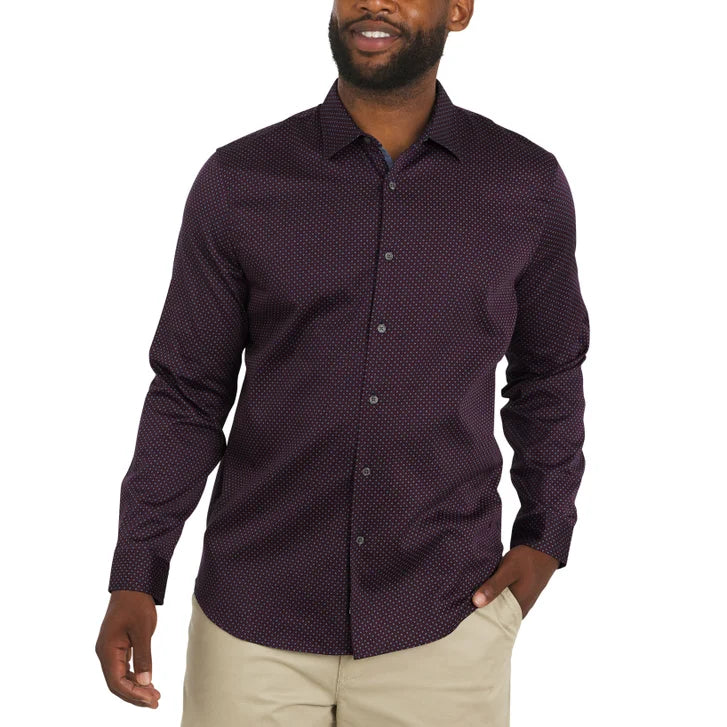 DKNY Men's Woven Button-Up Shirt