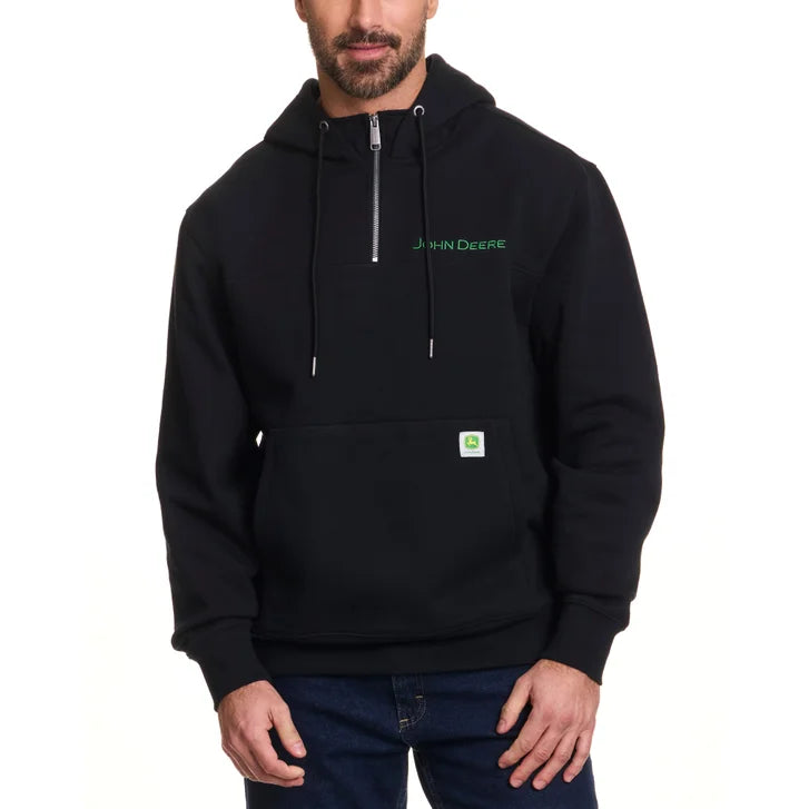 John Deere Men's Quarter Zip Hoodie