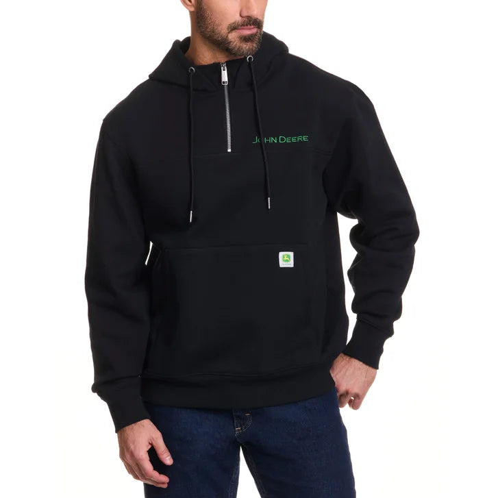 John Deere Men's Quarter Zip Hoodie