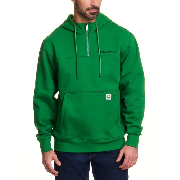 John Deere Men's Quarter Zip Hoodie