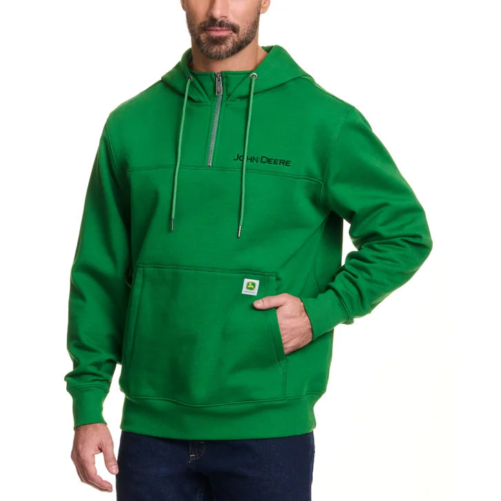 John Deere Men's Quarter Zip Hoodie