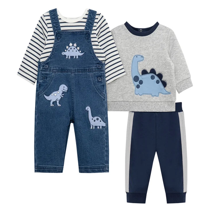 Little Me Baby 4-piece Coverall Set
