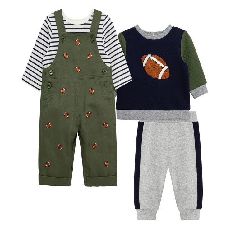 Little Me Baby 4-piece Coverall Set