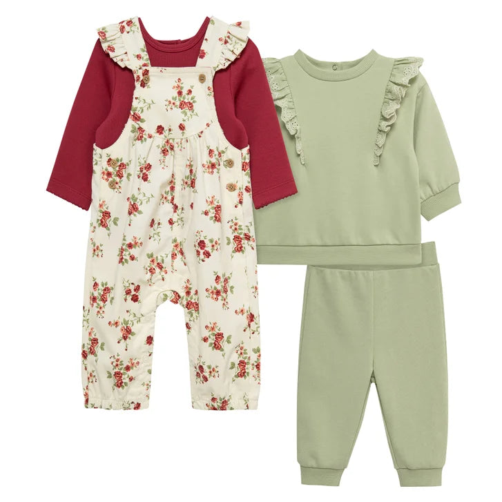 Little Me Baby 4-piece Coverall Set