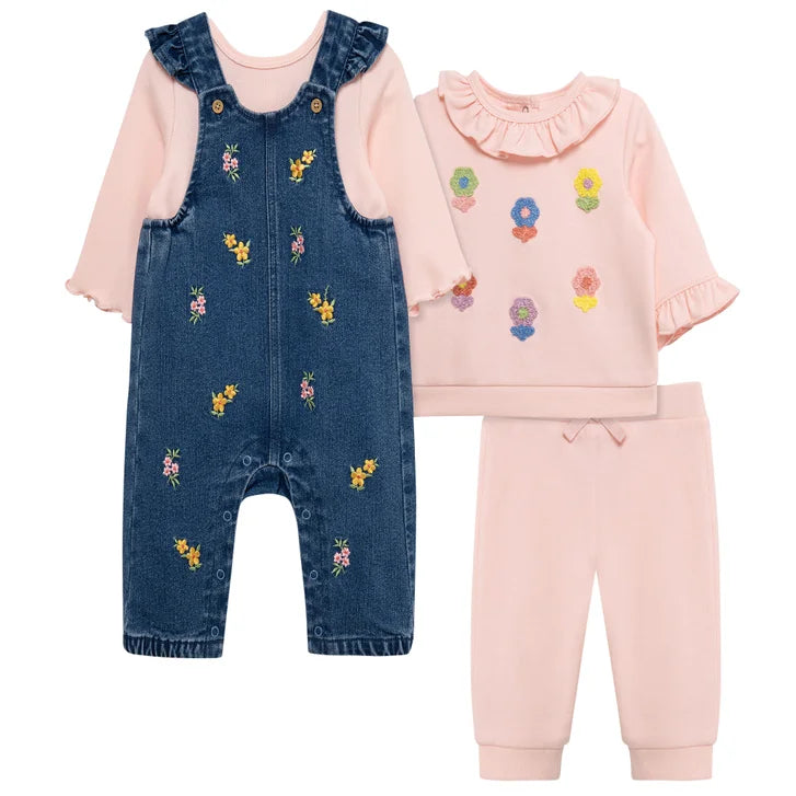 Little Me Baby 4-piece Coverall Set