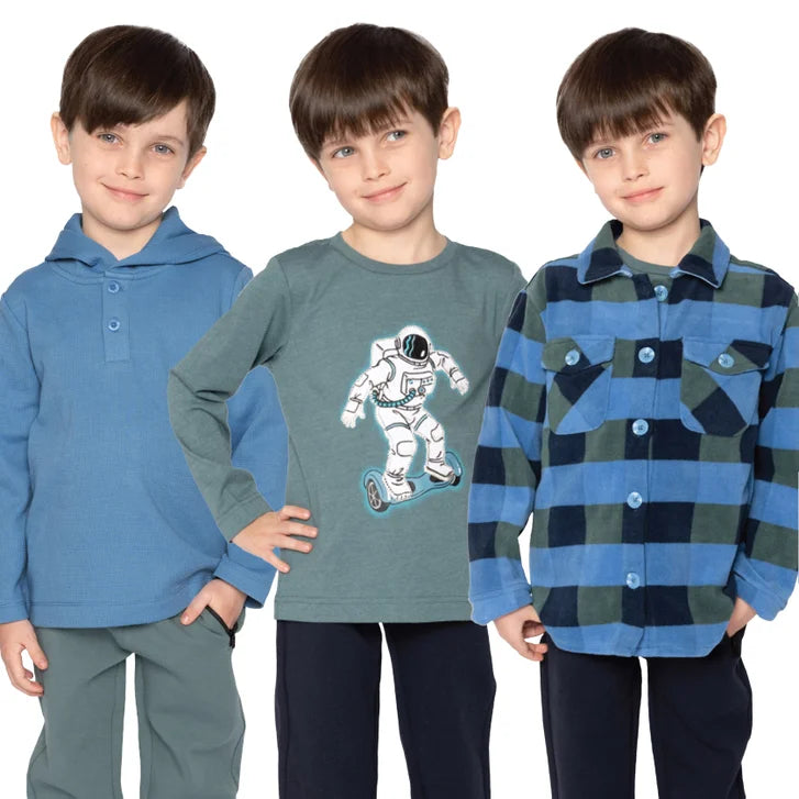 Pekkle Kids' 3-pack Long Sleeve Top