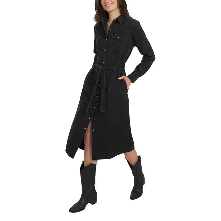 Wrangler Women's Denim Midi Dress