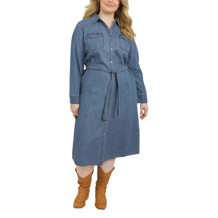 Wrangler Women's Denim Midi Dress
