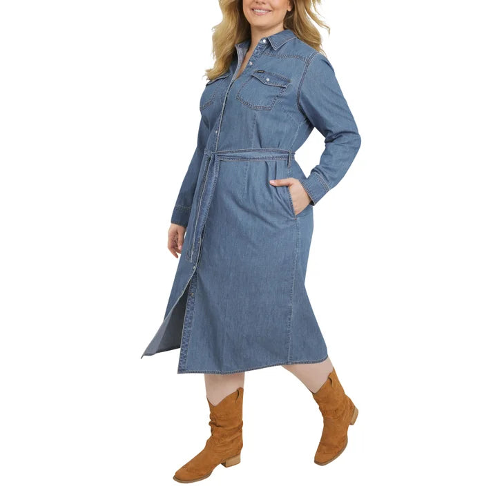 Wrangler Women's Denim Midi Dress