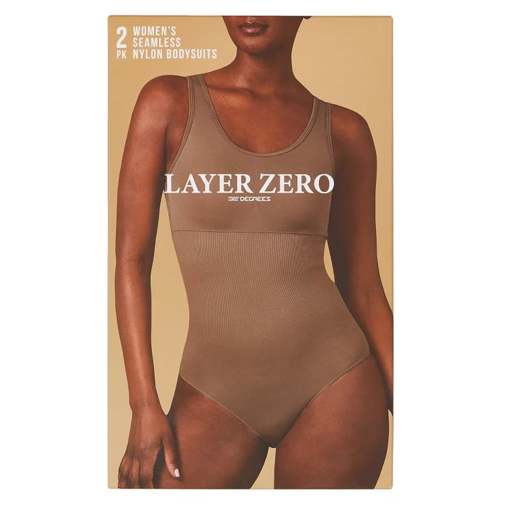 Layer Zero by 32 Degrees Women's Bodysuit, 2-pack
