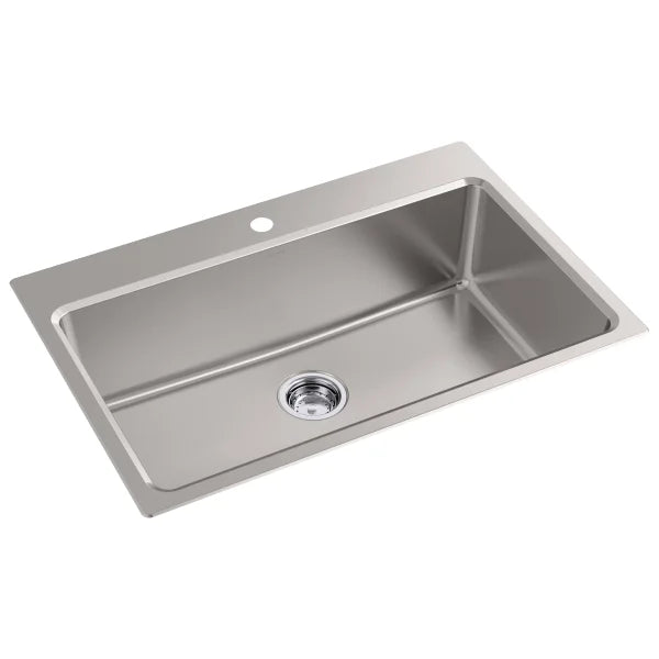 Kohler Provo 33" Dual Mount Single-bowl Workstation Kitchen Sink Kit