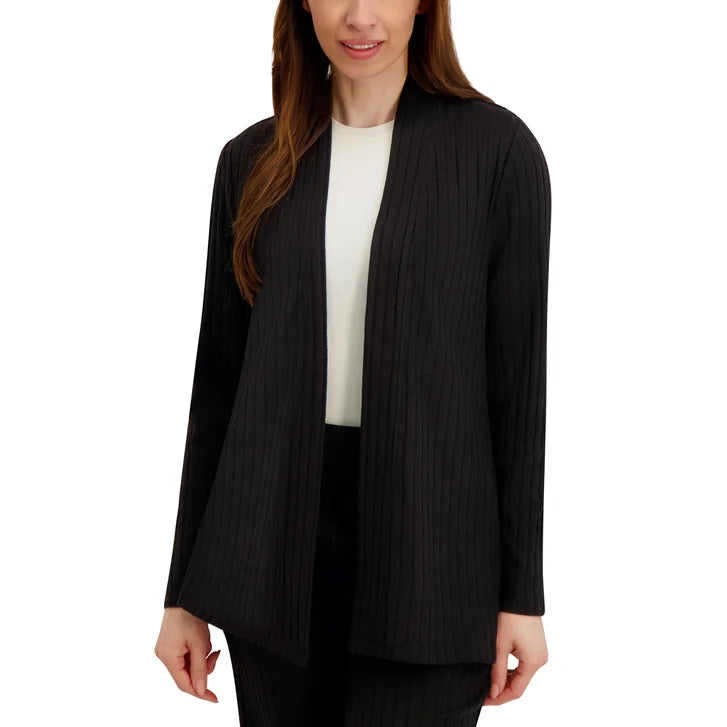 Andrew Marc Women's Rib Knit Open Cardigan