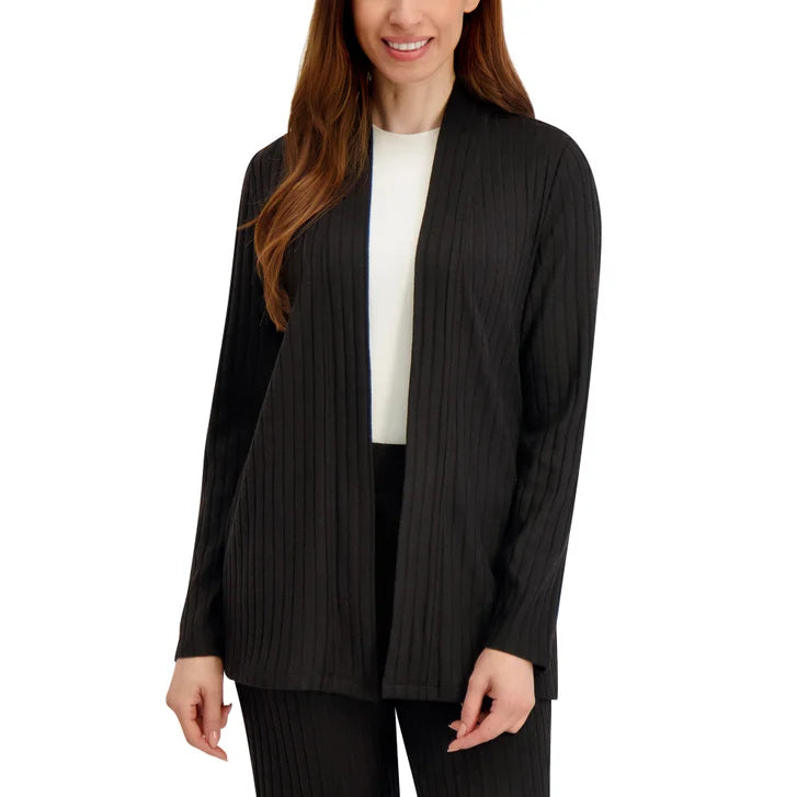 Andrew Marc Women's Rib Knit Open Cardigan
