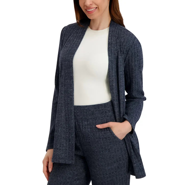 Andrew Marc Women's Rib Knit Open Cardigan
