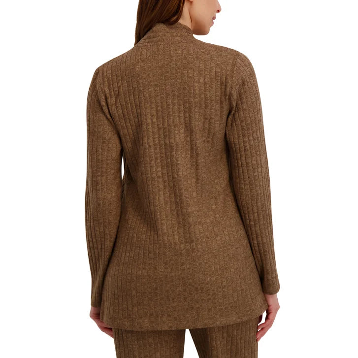 Andrew Marc Women's Rib Knit Open Cardigan