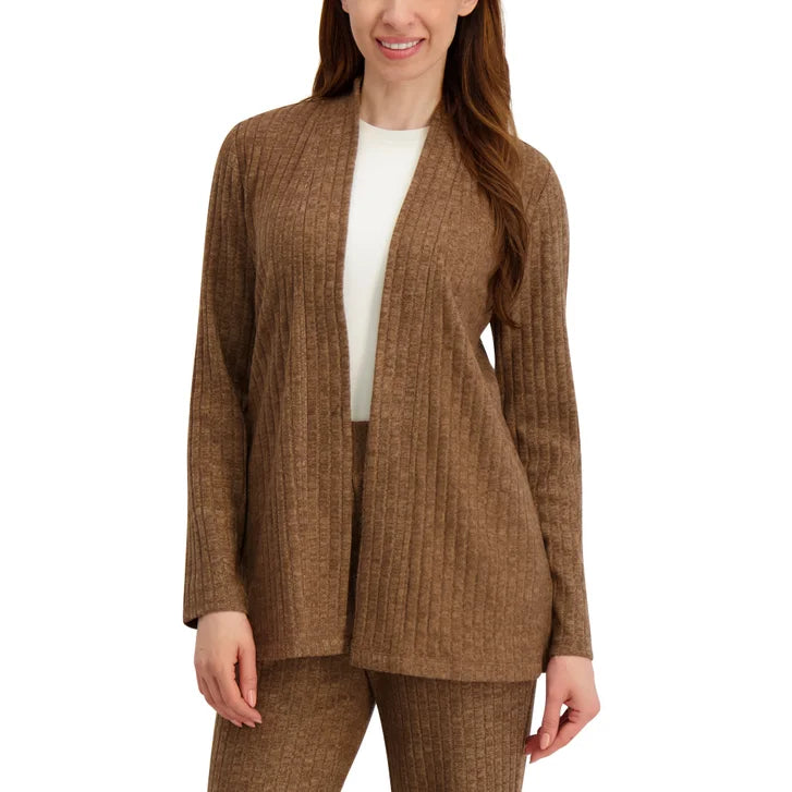 Andrew Marc Women's Rib Knit Open Cardigan