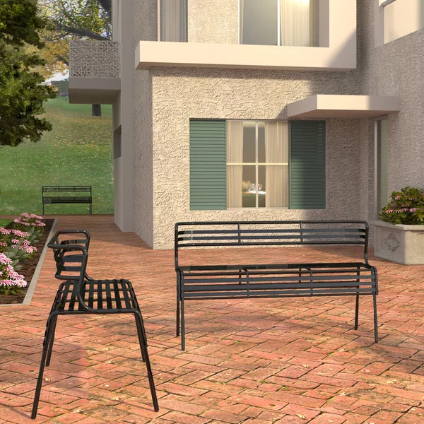 Safco Products CoGo Outdoor Commercial Steel Bench