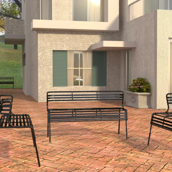 Safco Products CoGo Outdoor Commercial Steel Bench