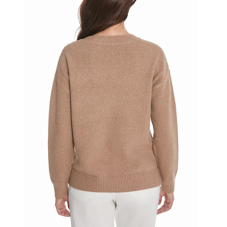 Frye Women's Patchwork V-Neck Sweater