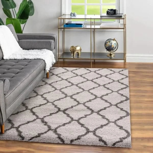 Thomasville Marketplace Luxury Shag Rug, Trellis 5'3" x 7'