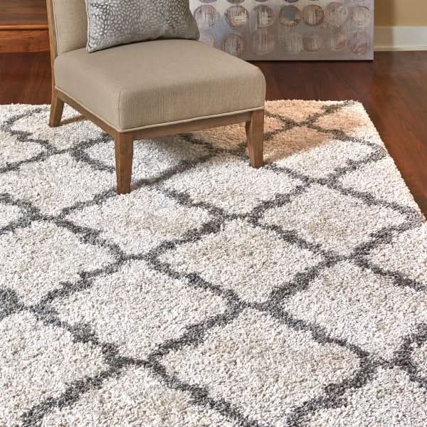 Thomasville Marketplace Luxury Shag Rug, Trellis 5'3" x 7'