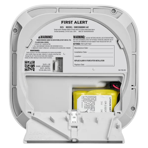 First Alert SC5 Smart Smoke & Carbon Monoxide Alarm, 2-pack