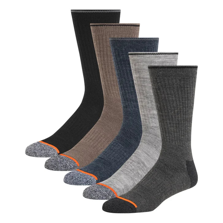 Weatherproof Vintage Men's Outdoor Crew Sock, 5-pair