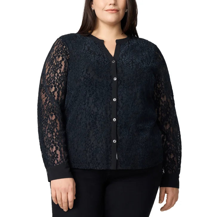Cable & Gauge Women's Lace Blouse