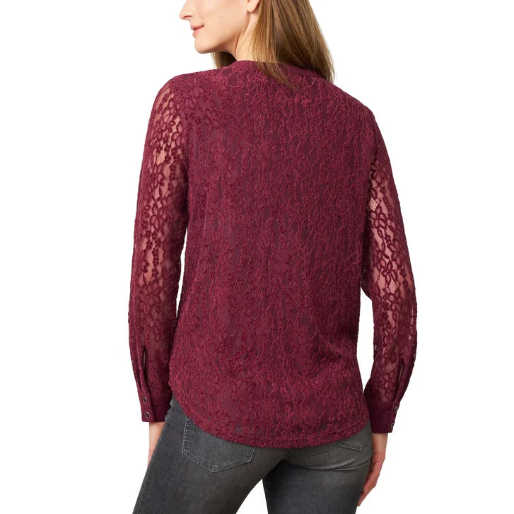 Cable & Gauge Women's Lace Blouse