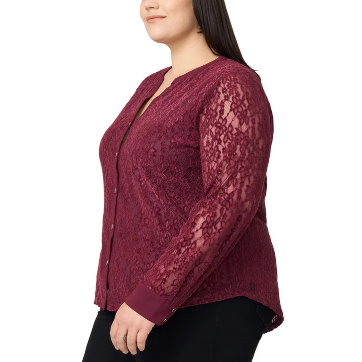 Cable & Gauge Women's Lace Blouse