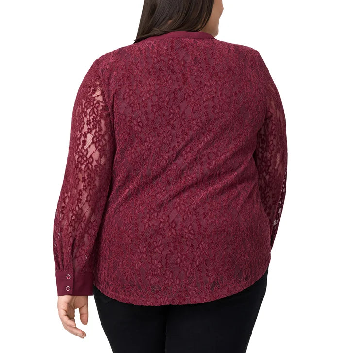 Cable & Gauge Women's Lace Blouse