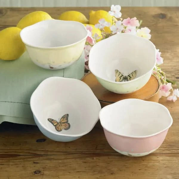 Lenox Butterfly Meadow Porcelain 4-piece Dessert Bowl Set