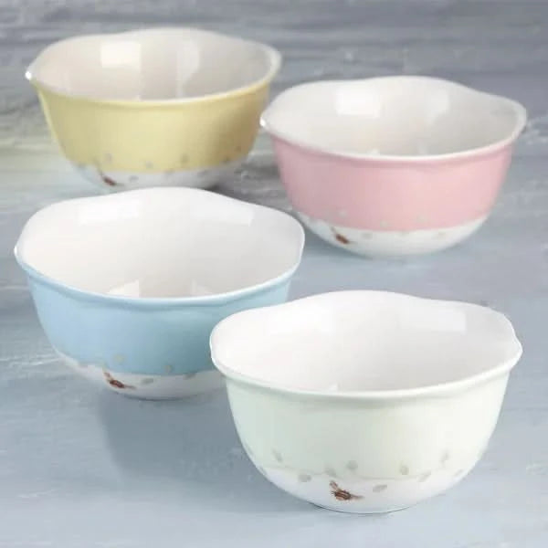 Lenox Butterfly Meadow Porcelain 4-piece Dessert Bowl Set