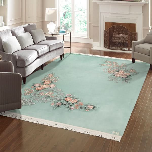 Pagoda Hand Knotted Rug Collection, Jasmin, Light Green
