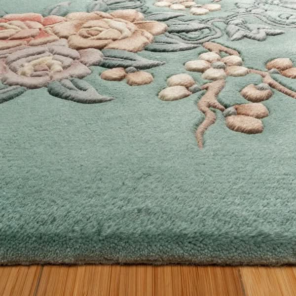 Pagoda Hand Knotted Rug Collection, Jasmin, Light Green