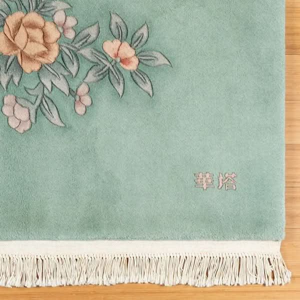 Pagoda Hand Knotted Rug Collection, Jasmin, Light Green