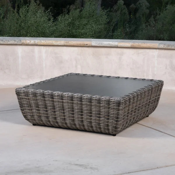 SunVilla Swann Modular Outdoor Patio Table and Ottoman