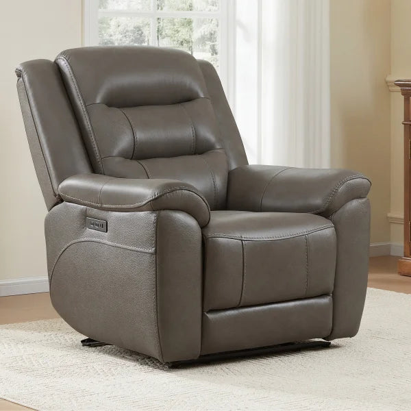 Mason Leather Power Glider Recliner with Power Headrest